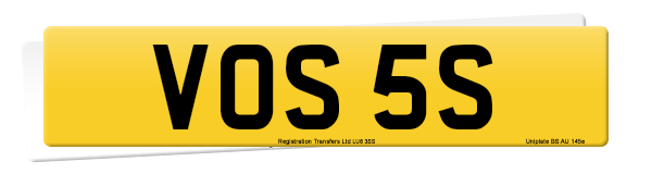 Registration number VOS 5S